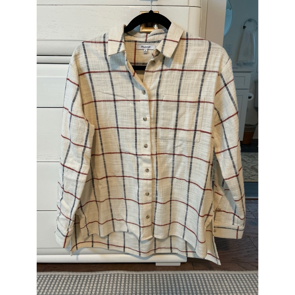 NWOT Madewell Flannel Shirt, Size M